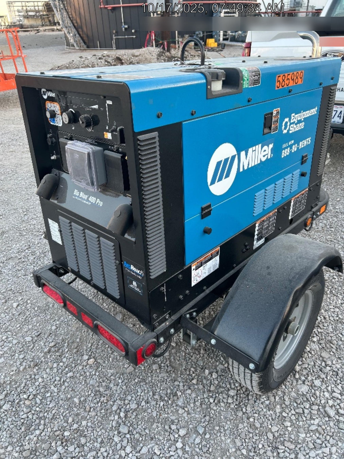 2025 MILLER ELECTRIC BIG BLUE 400