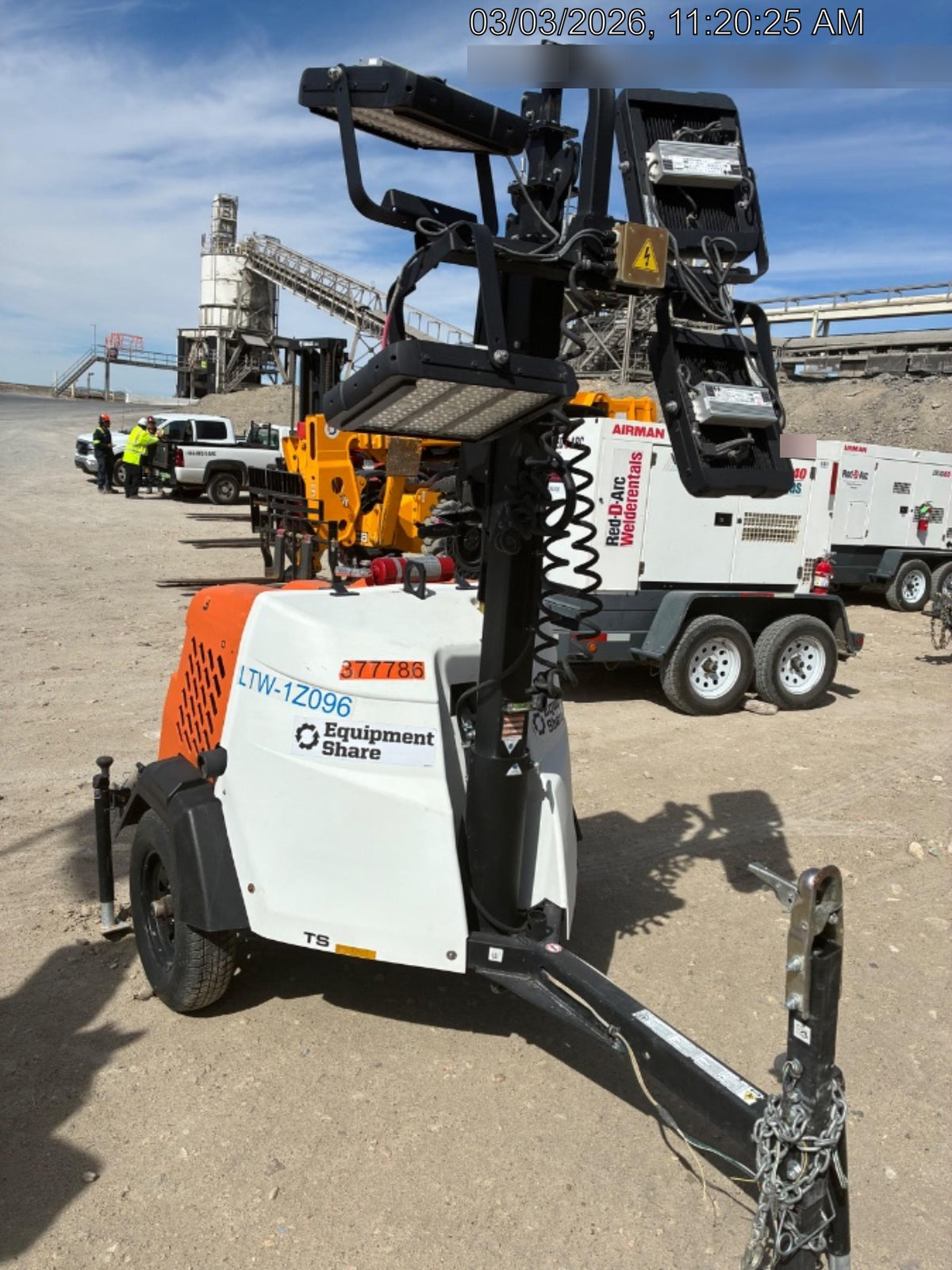 2023 Generac MLT2 Diesel, Flex Switch 120V Input, Powerzone Controller, 
(4) 320W LED Lights, 4kW Generator, 39.9 Gal Fuel Tank, 2" Ball, T3