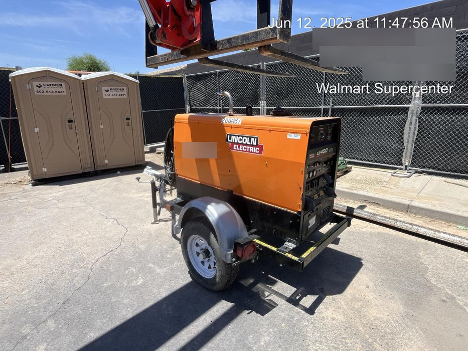 2023 Lincoln Electric LE400 Kubota V1505, Trlr, Cable Rack, Light Kit, ES Decals, T3