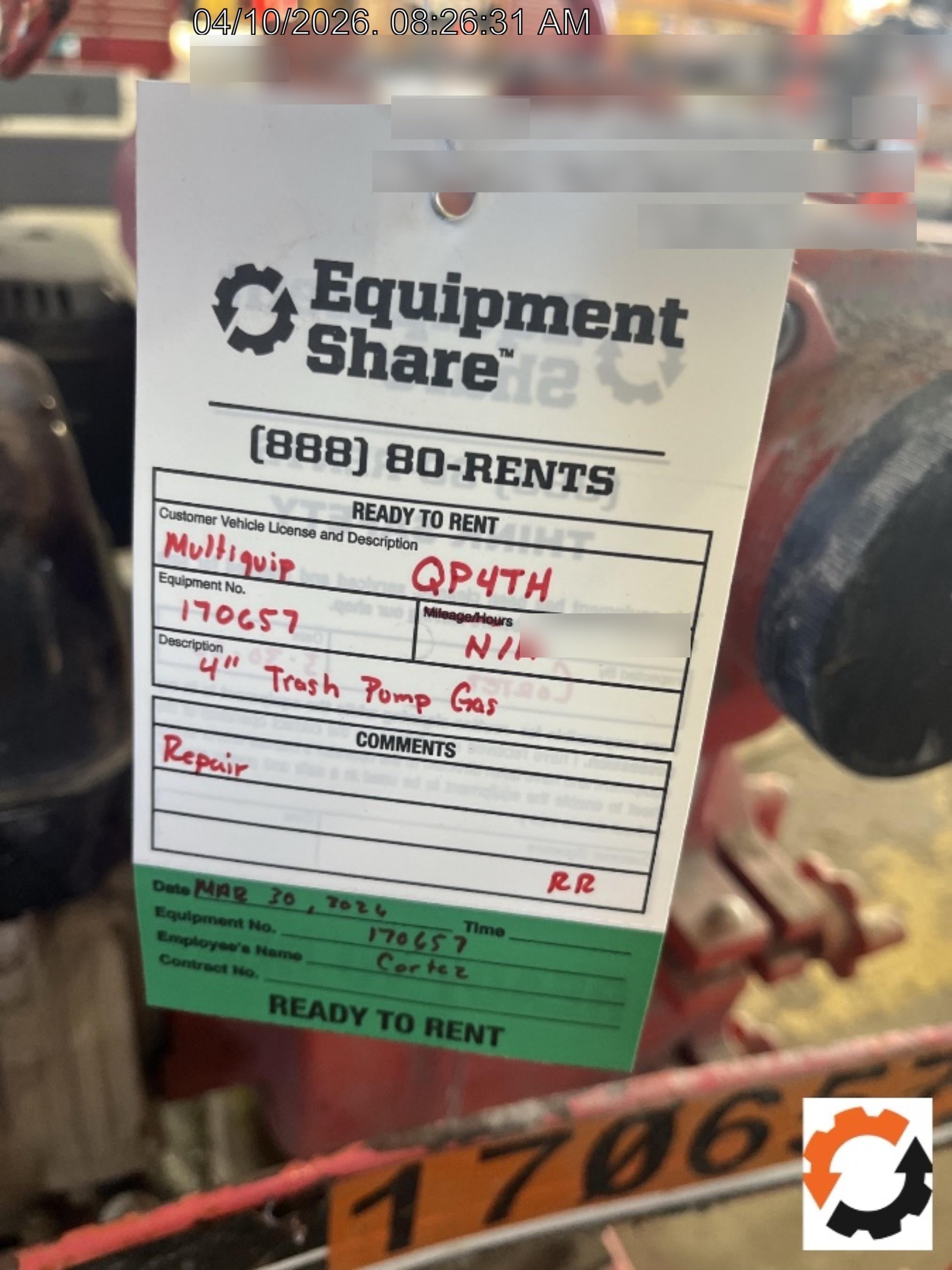 2021 MULTIQUIP QP4TH