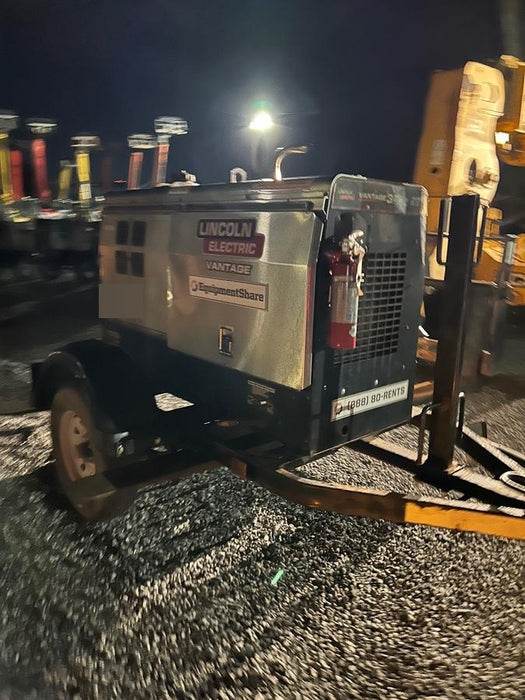 2019 Lincoln Electric Vantage 322 Welder Ready-Pak 3, Two wheel trailer, Fender and Light kit, Cable Rack
