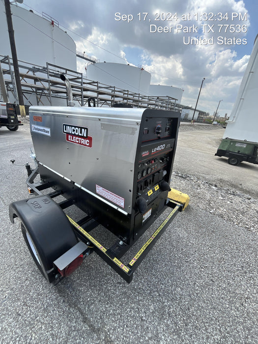 2024 Lincoln Electric LE400 Kubota V1505, Trlr, Cable Rack, Light Kit, ES Decals, T3