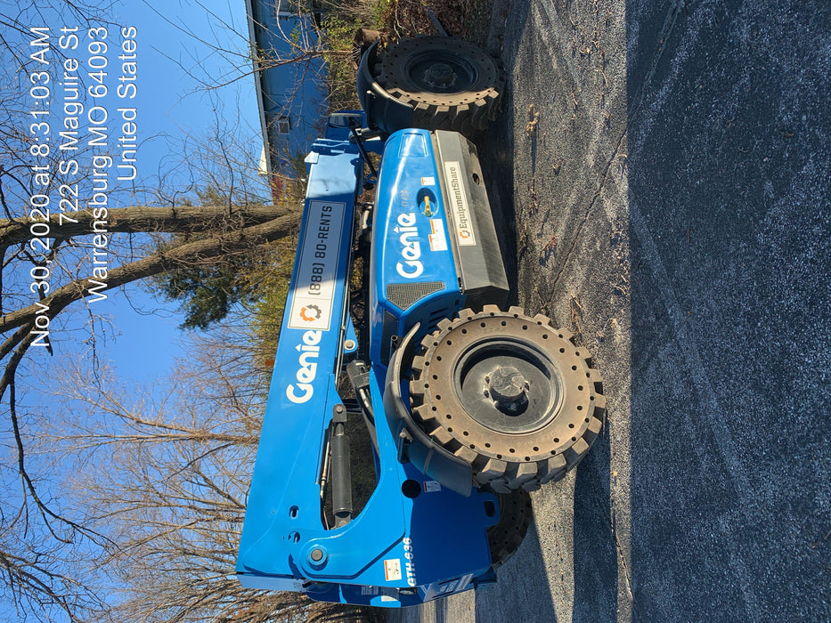 2018 Genie GTH-636 Genie GTH-636 w/Open ROPS, Solid Tires, beacon/work lights, 48" carriage/forks