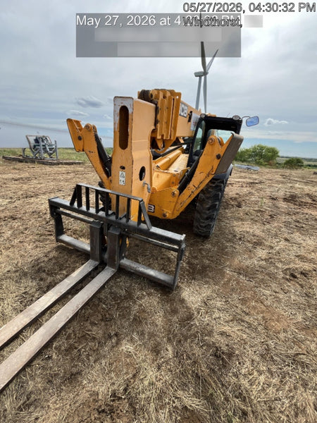 2019 JCB 512-56 109 HP w/Open ROPS, Beacon, Aux Hydraulics, Worklights, Solid Tires 60" Carriage/Forks