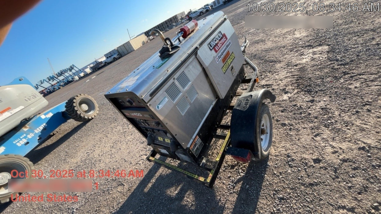 2024 Lincoln Electric LE400 Kubota V1505, Trlr, Cable Rack, Light Kit, ES Decals, T3