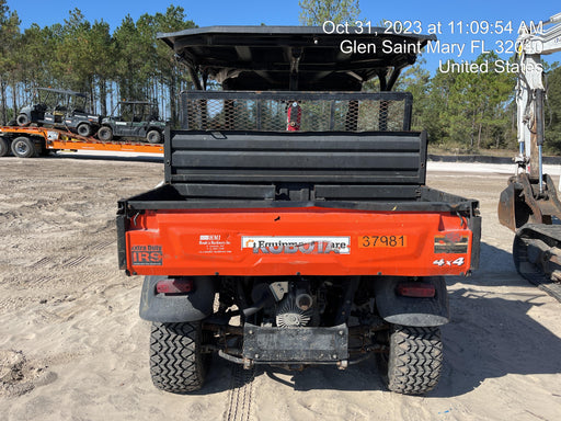 Kubota RTV-X1140W-H 4wd Utility Cart, LED Strobe, Windshield Tempered Glass, Plastic Canopy, Wire Harness Kit, Backup Alarm