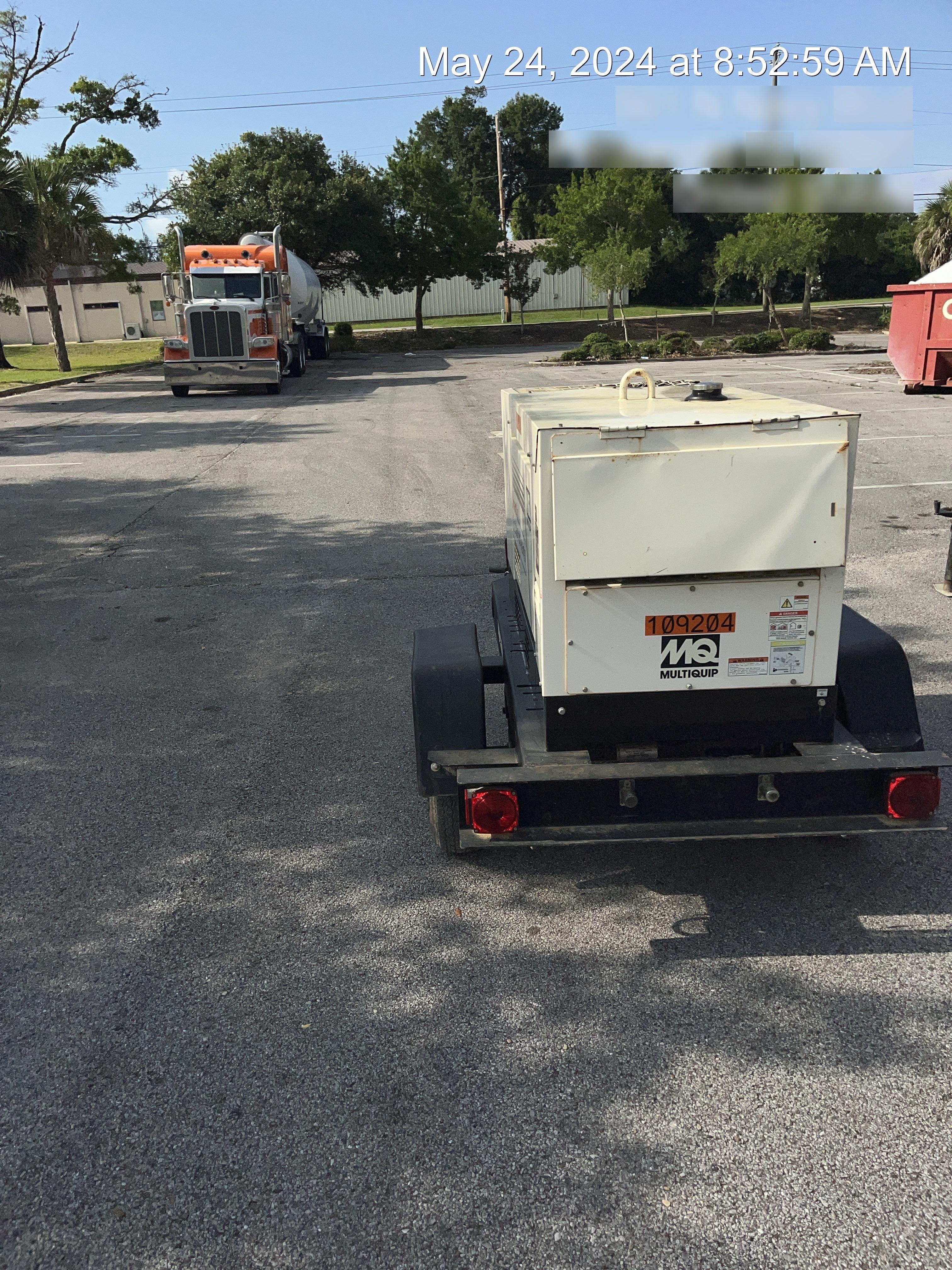 2020 Multiquip DLW400ESA4 400 amp Welder, 14kW, 120/240V, T4F Kubota, Trailer
