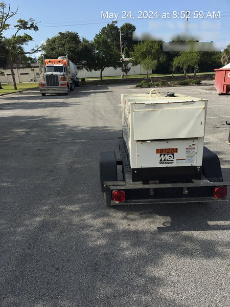 2020 Multiquip DLW400ESA4 400 amp Welder, 14kW, 120/240V, T4F Kubota, Trailer
