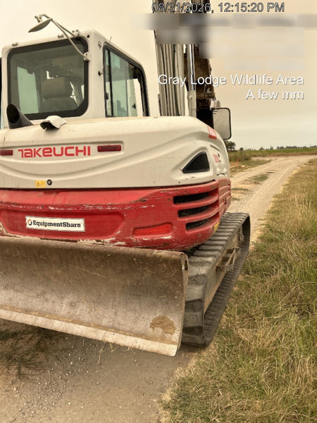 2019 Takeuchi TB290 Cab/Heat/AC Rubber tracks, Dozer blade, Travel alarm, Auxiliary hydraulics Manual QC, Hydraulic thumb, 18", 24", and 36" Buckets