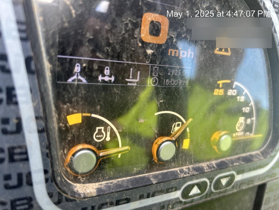 2019 JCB 510-56 74 HP, Beacon, Worklights, Aux Hydraulics, Solid Tires, 60" Carriage/Forks