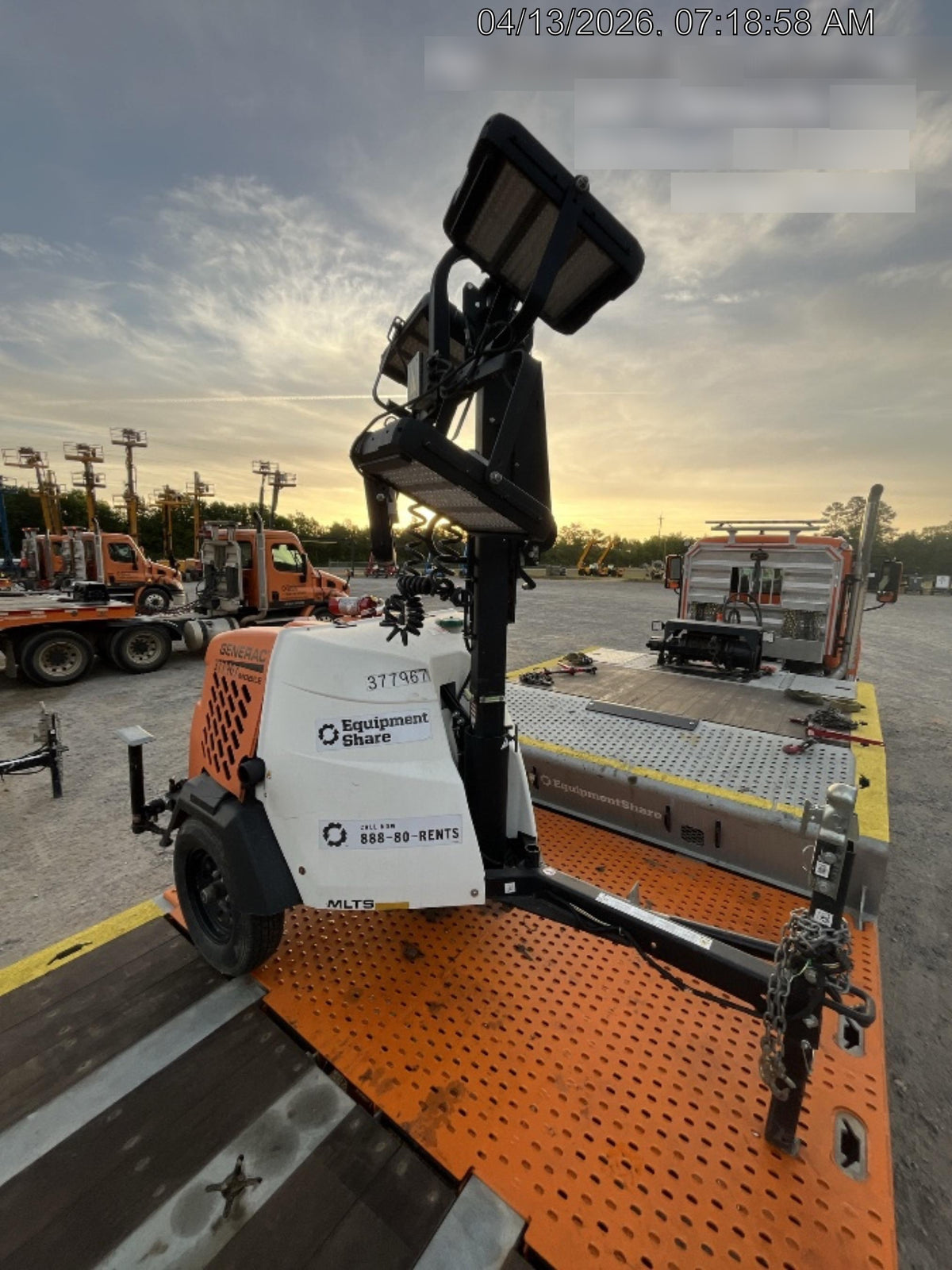 2023 Generac MLT2 Diesel, Flex Switch 120V Input, Powerzone Controller, 
(4) 320W LED Lights, 4kW Generator, 39.9 Gal Fuel Tank, 2" Ball, T3