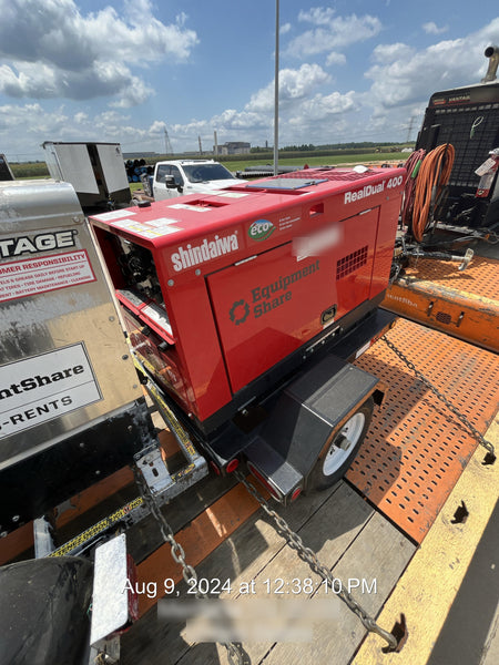 2023 Shindaiwa DGW400MDL Kubota D902 Engine, 23 HP, Dual Op Welder, Wire, Arc, Droop Stick, Tig, and CC Stick Functionality, Simulphase, 3 Phase and 1 Phase Gen Output, Single Axle NB Trlr, Slr Trckl Chrg 12V 12W, Fire Ext, T3
