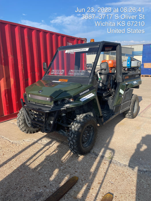 2021 Yanmar YU1000 Canopy, Steel Wheel, Poly WindShield, Beacon, Backup Alarm