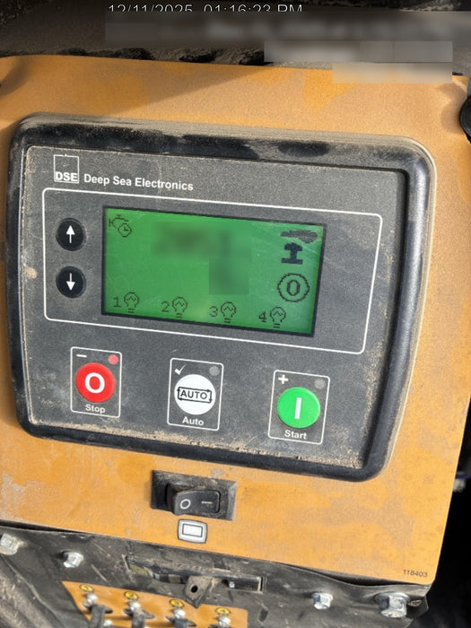 Allmand NLV3GR (4) LED Light Fixture 350W, 23' Vertical Mast, 3kW Prime, Towable, Deep Sea L401, Leveling Jacks, Yanmar T4F 5.8hp