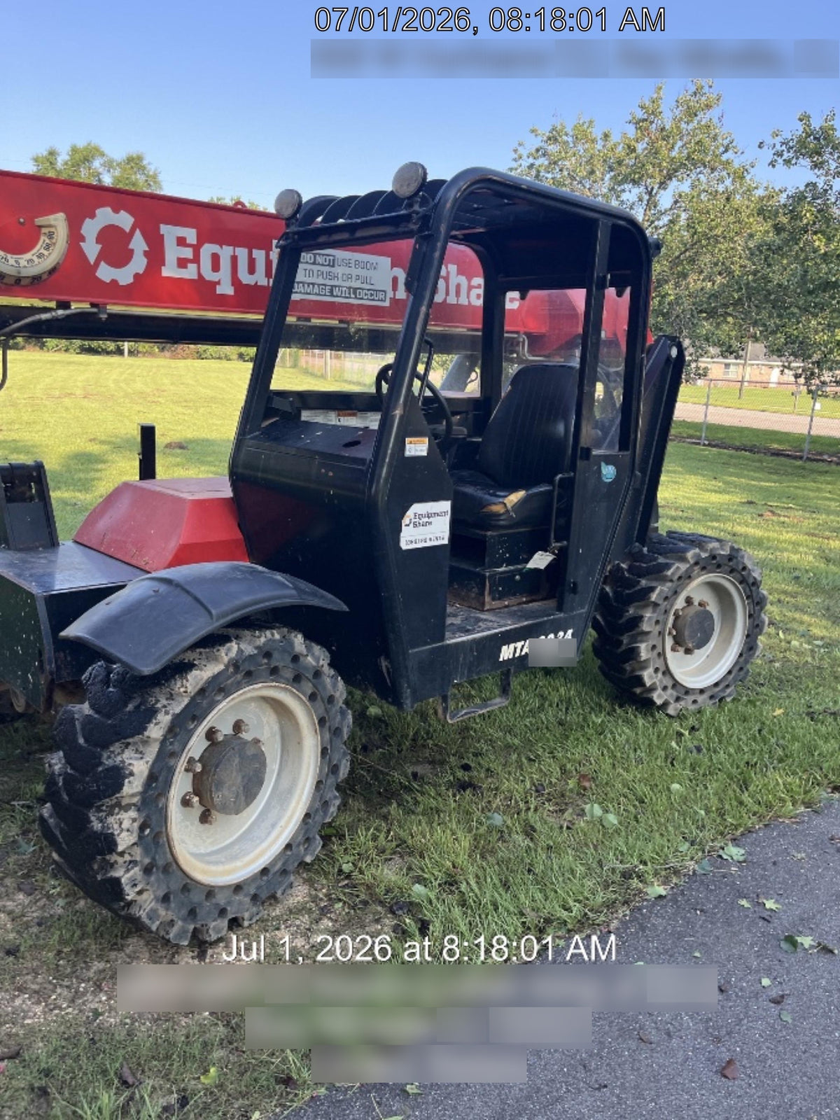2019 Manitou MTA6034 Manitou MTA6034 Canopy, LED Work Lights, Solid Tires, Beacon, Auxiliary Hydraulics w/48" Carriage and 48" Forks