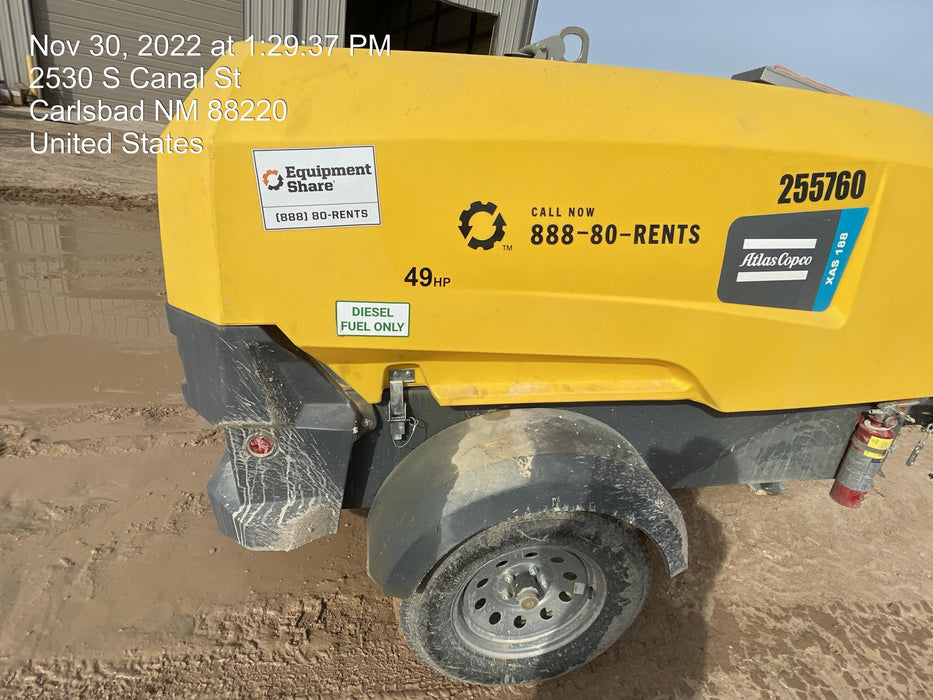 2022 ATLAS COPCO XAS188 CWK