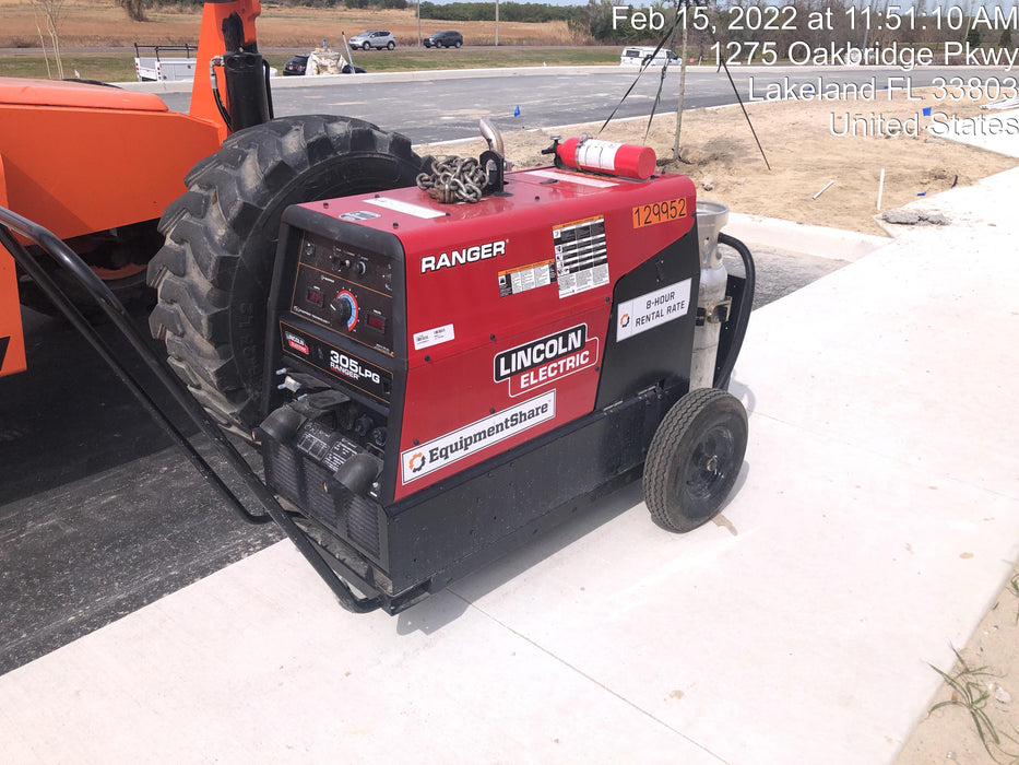 2021 Lincoln Electric Ranger 305 LPG K3430-1, Ranger 305 LPG, Undercarriage, Tank Holder & Strap, 10kw AC Gen, 25hp Kohler LPG Eng