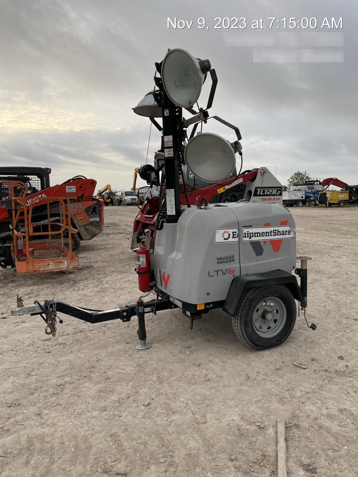 2019 Wacker Neuson LTV6L-MH Standard Options, ES Track Hardware, Fuel Level Sensor
