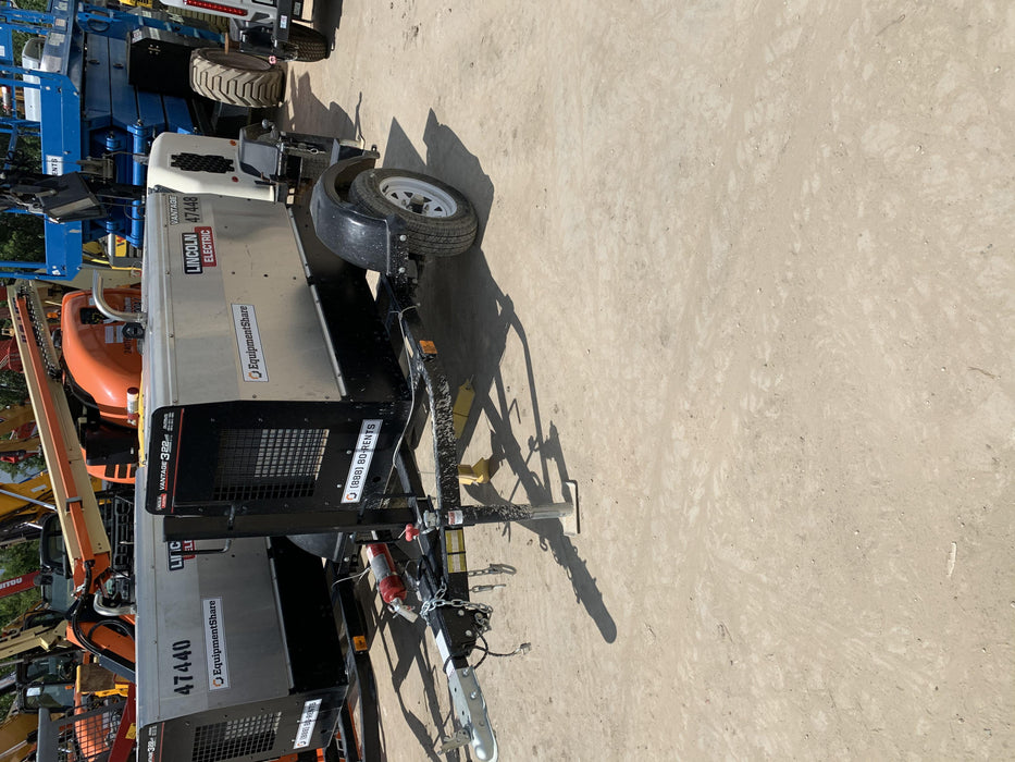 2019 Lincoln Electric Vantage 322 Ready-Pak 3, Two Wheel Trailer, Fender and Light Kit, Cable Rack