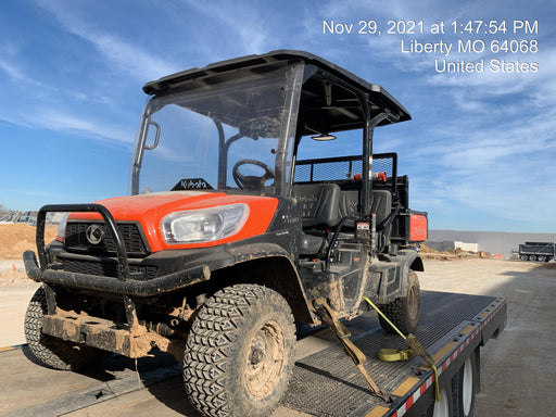 2022 Kubota RTV-X1140W-H Plastic Canopy, Windshield Acrylic Clear, LED Strobe Light, Wire Harness Kit, Back up Alarm