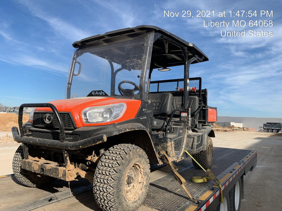 2022 Kubota RTV-X1140W-H Plastic Canopy, Windshield Acrylic Clear, LED Strobe Light, Wire Harness Kit, Back up Alarm