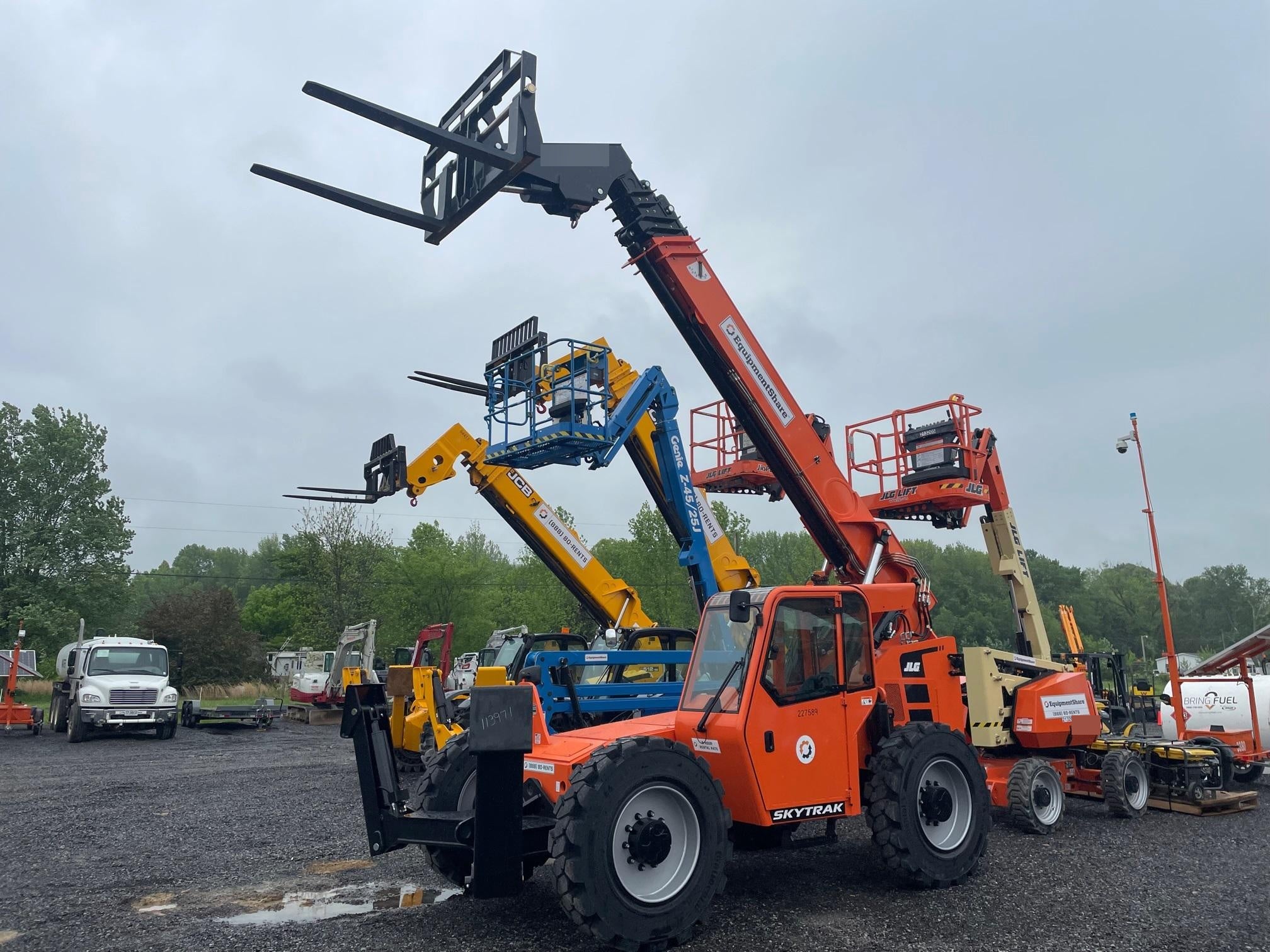2022 Skytrak 12054 74Hp Dsl, Cab/Heat/Air, Solid Tires, LED WL