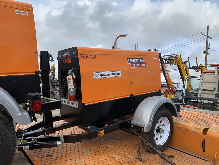 2022 Lincoln Electric LE400 Kubota V1505, Trlr, Cable Rack, Light Kit, ES Decals, T3