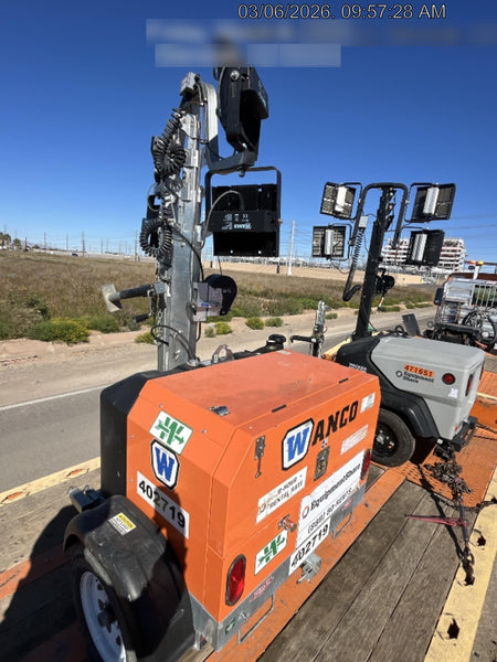2024 Wanco WLTT-4MM4K Diesel, Deep Sea Controller, Shore Power Plug, Auto Start, (4) 350W LED Floodlights, 4kW Generator, 60 Gal Fuel Tank, 2" Ball, T3