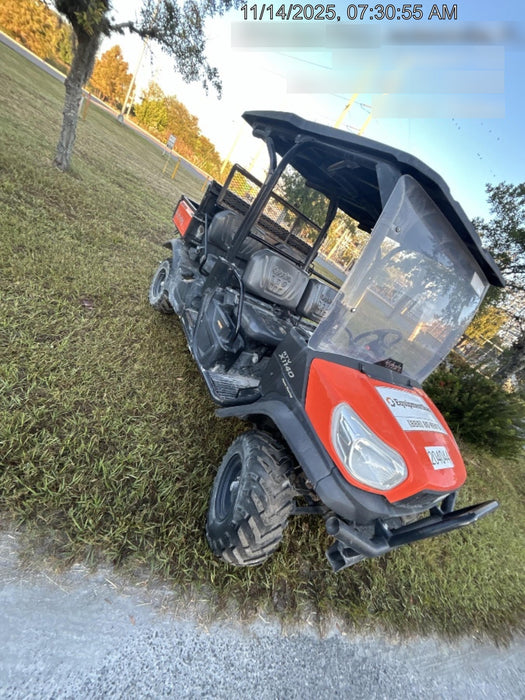 2022 Kubota RTV-X1140W-H Plastic Canopy, Windshield Acrylic Clear, LED Strobe Light, Wire Harness Kit, Back up Alarm