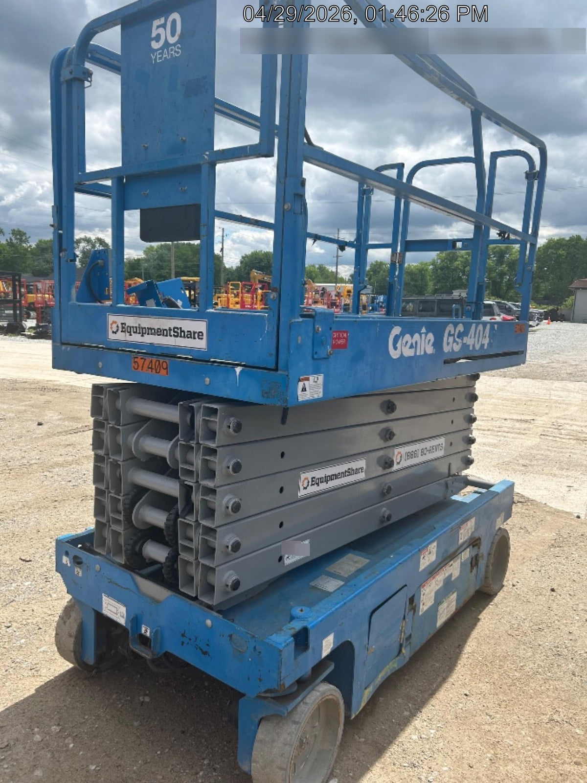 2016 Genie GS-4047 Standard Rental Specs
