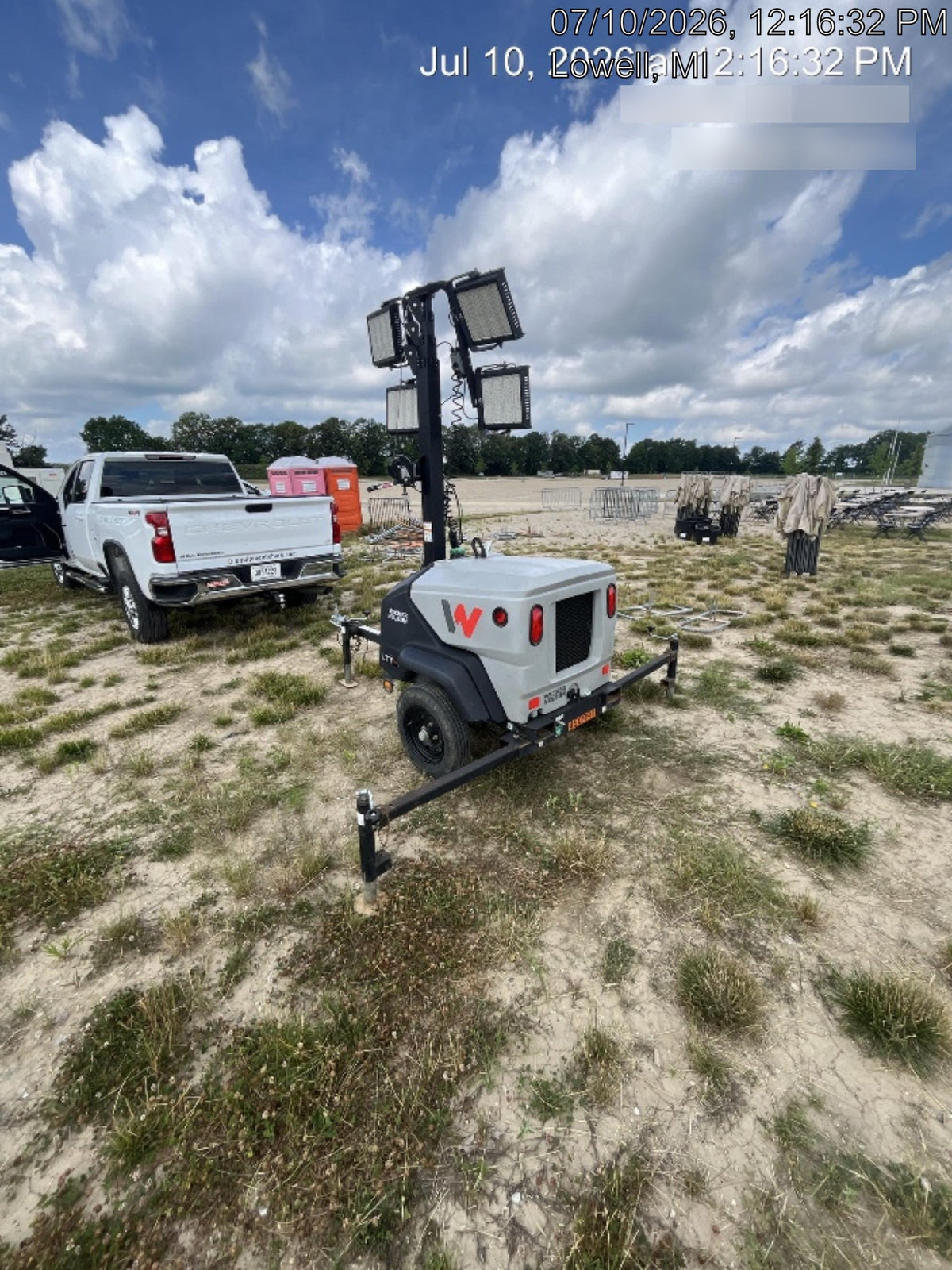 2024 Wacker Neuson LTT4 Diesel, Kohler KDW702, Deep Sea Controller, Auto Start, LED 320W, Bypass Outlet, T3