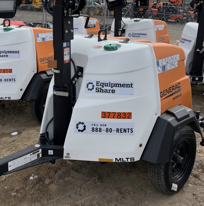 2023 Generac MLT2 Diesel, Flex Switch 120V Input, Powerzone Controller, 
(4) 320W LED Lights, 4kW Generator, 39.9 Gal Fuel Tank, 2" Ball, T3