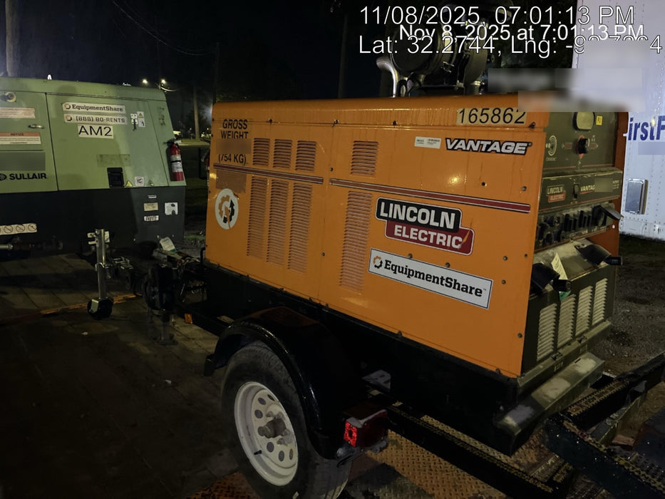 2021 Lincoln Electric Vantage 549X Ready Pak 3, ORANGE (includes trailer, cable rack, fender light kit)