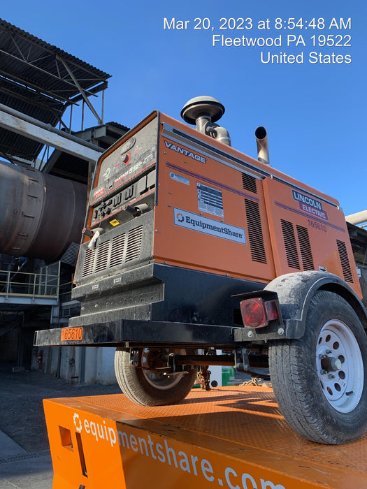 2021 Lincoln Electric Vantage 549X Ready Pak 3, ORANGE (includes trailer, cable rack, fender light kit)