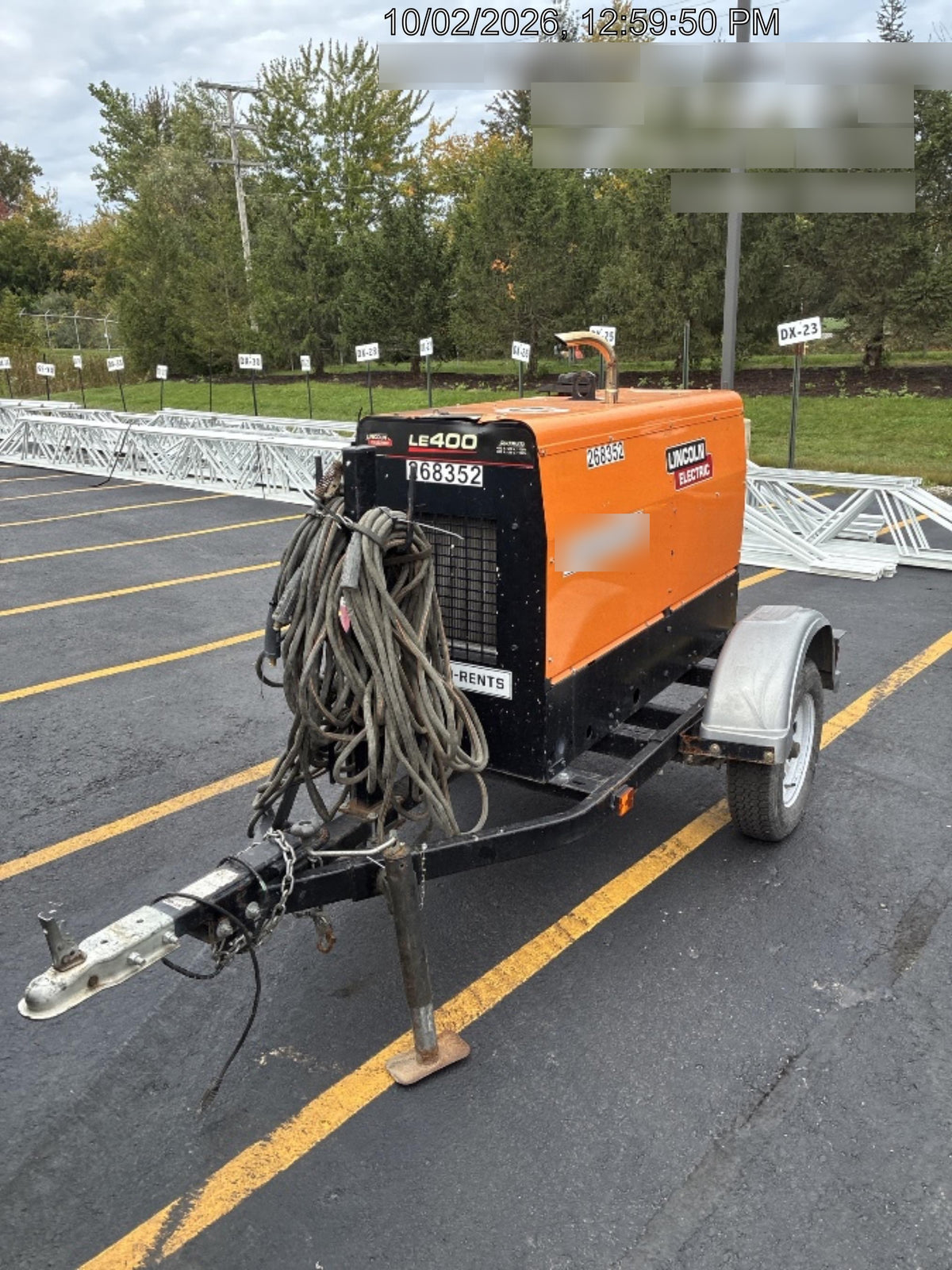 2022 Lincoln Electric LE400 Kubota V1505, Trlr, Cable Rack, Light Kit, ES Decals, T3