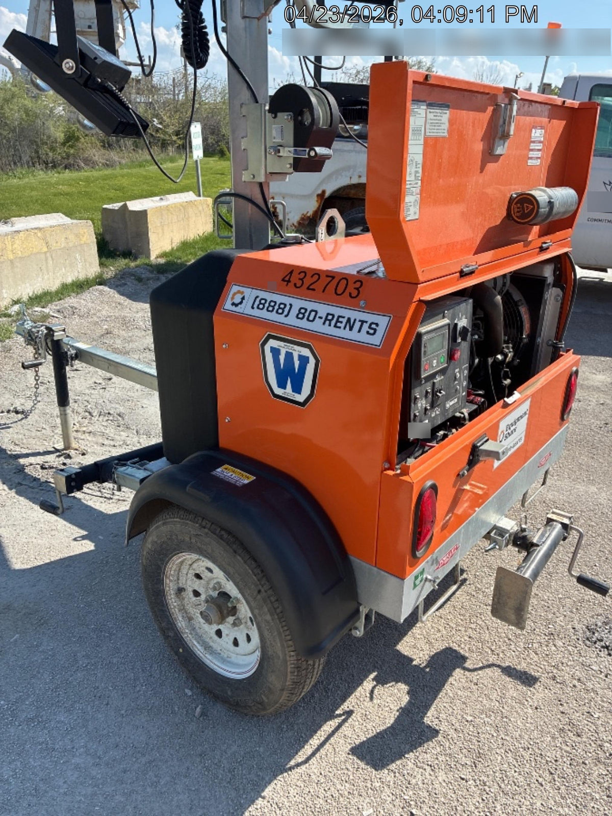 2024 Wanco WLTT-4MM4K Diesel, Deep Sea Controller, Shore Power Plug, Auto Start, (4) 350W LED Floodlights, 4kW Generator, 60 Gal Fuel Tank, 2" Ball, T3