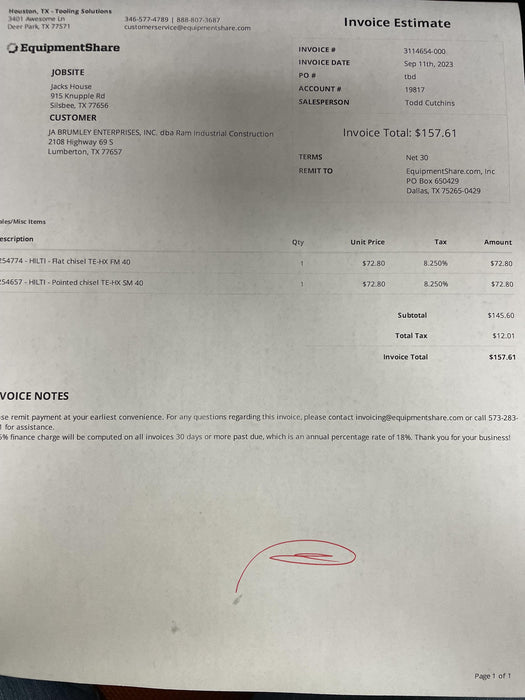 2020 HILTI TE 3000-AVR