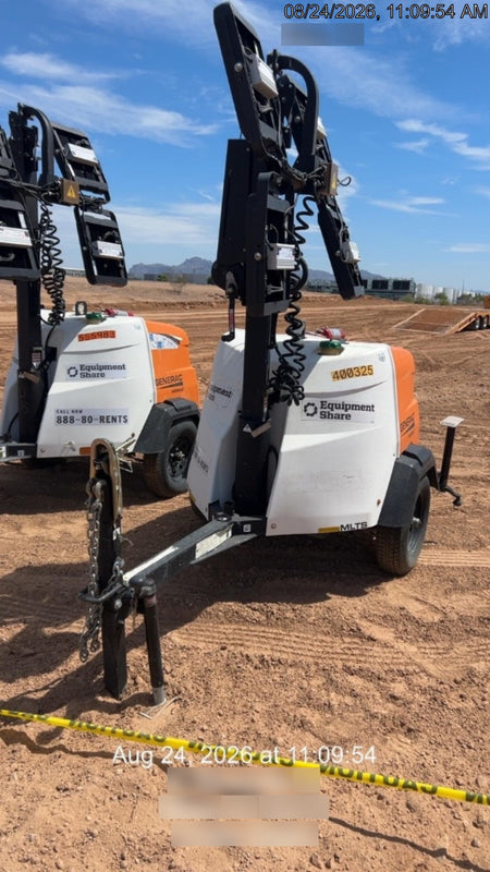 2024 Generac MLT2 Diesel, Flex Switch 120V Input, Powerzone Controller, 
(4) 320W LED Lights, 4kW Generator, 39.9 Gal Fuel Tank, 2" Ball, T3