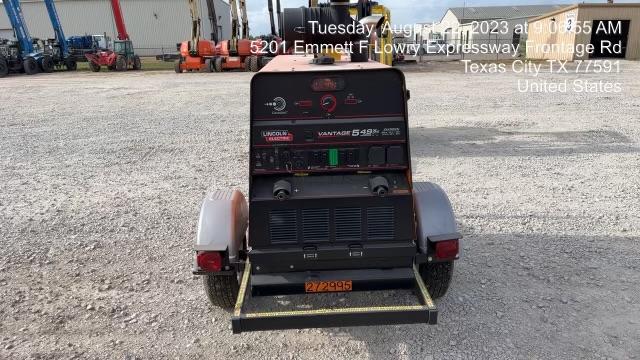 2022 Lincoln Electric Vantage 549X Crosslink Technology, Trailer Mounted, ES Decals, T3