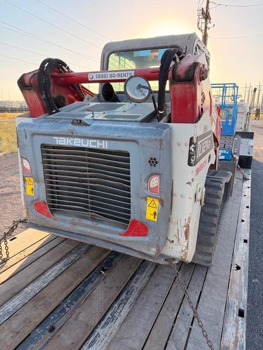 2018 Takeuchi TL12V2C Takeuchi TL12V2C Cab Skid Steer Track Loader, 80" HD dirt bucket with 9 teeth