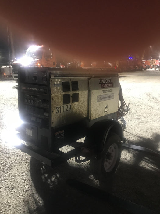 2019 Lincoln Electric Vantage 322 Welder Ready-Pak 3, Two wheel trailer, Fender and Light kit, Cable Rack