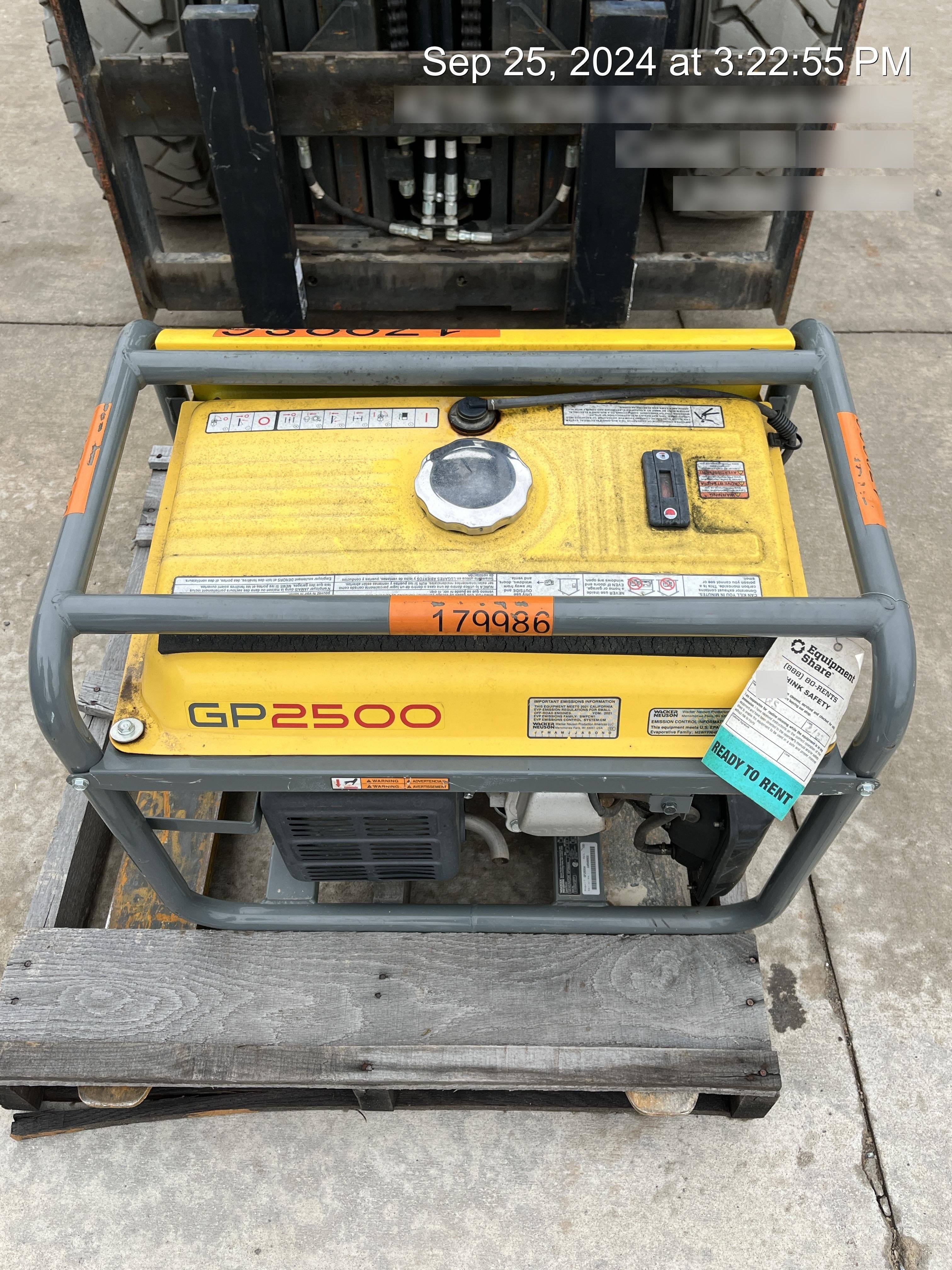 2021 WACKER NEUSON GP2500A