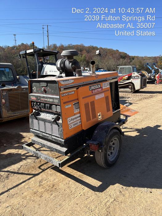2021 Lincoln Electric Vantage 549X Ready Pak 3, ORANGE (includes trailer, cable rack, fender light kit)