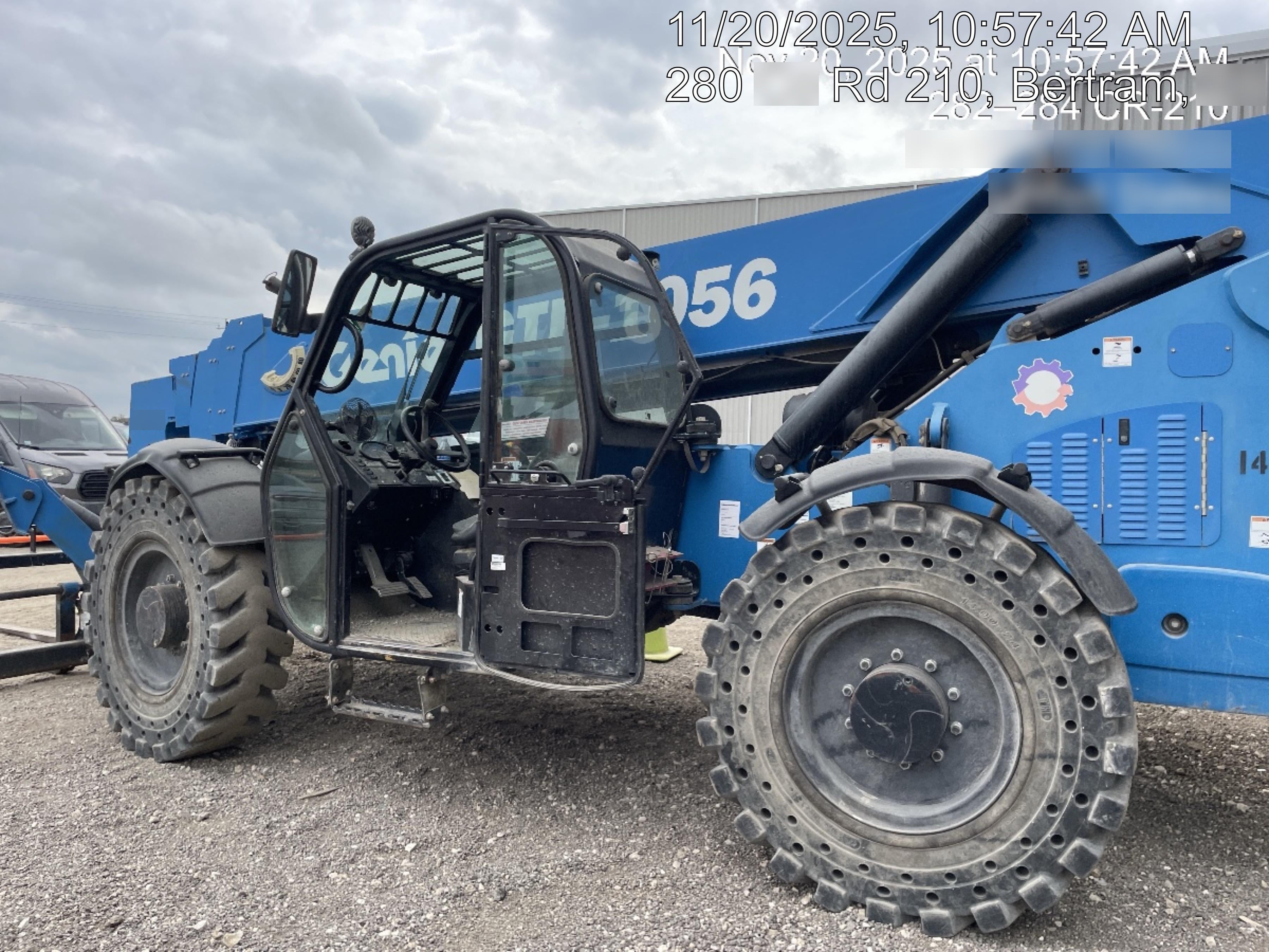 2018 Genie GTH-1056 Genie GTH-1056 w/CAB, Solid Tires, Work Lights, 60" carriage/forks, cab mesh, beacon