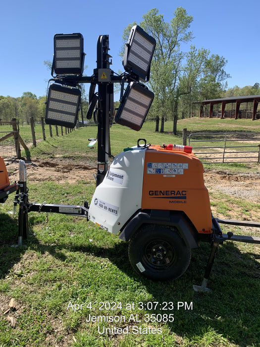 2024 Generac MLT2 Diesel, Flex Switch 120V Input, Powerzone Controller, 
(4) 320W LED Lights, 4kW Generator, 39.9 Gal Fuel Tank, 2" Ball, T3