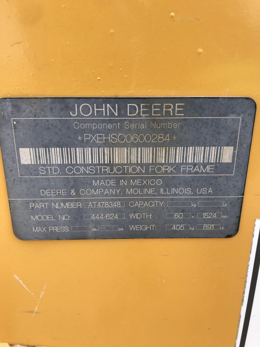 2020 JOHN DEERE 96" Loader Fork Carriage - John Deere