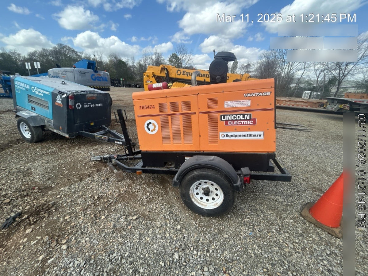 2021 Lincoln Electric Vantage 549X Ready Pak 3, ORANGE (includes trailer, cable rack, fender light kit)