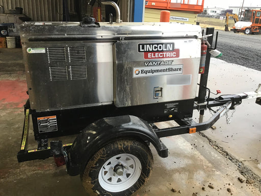 2019 Lincoln Electric Vantage 322 Ready-Pak 3, Two Wheel Trailer, Fender and Light Kit, Cable Rack