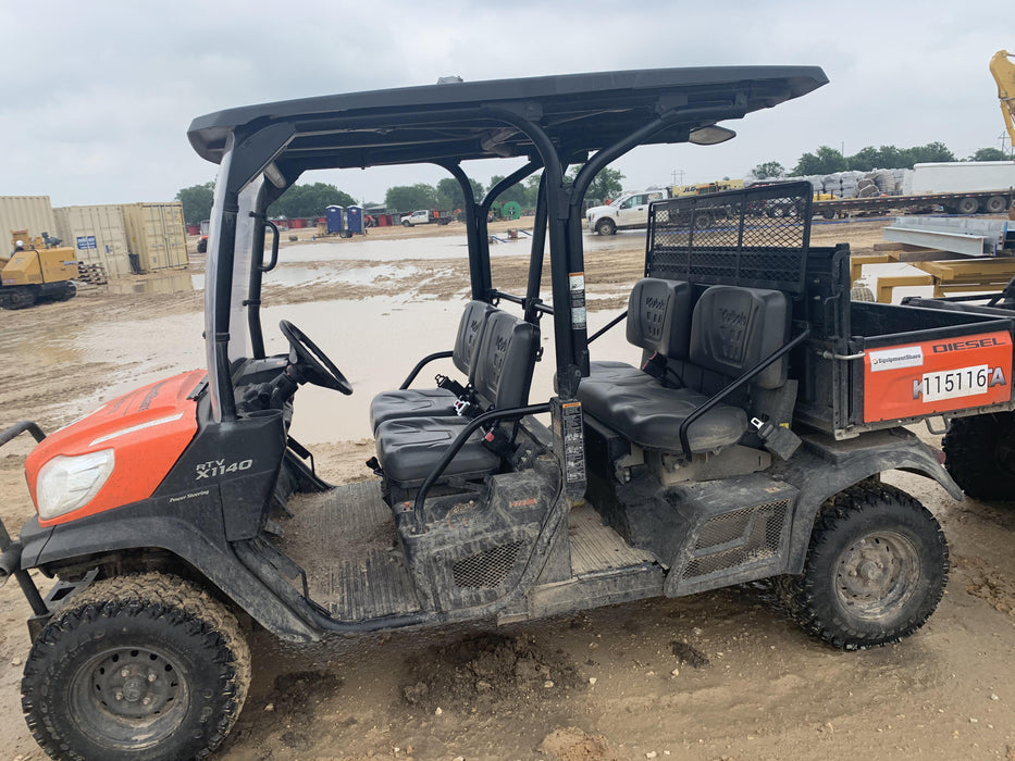 2020 Kubota RTV-X1140W-H Canopy, 4-Seater, Diesel, Windshield Acrylic Clear, Strobe Light, Backup Alarm