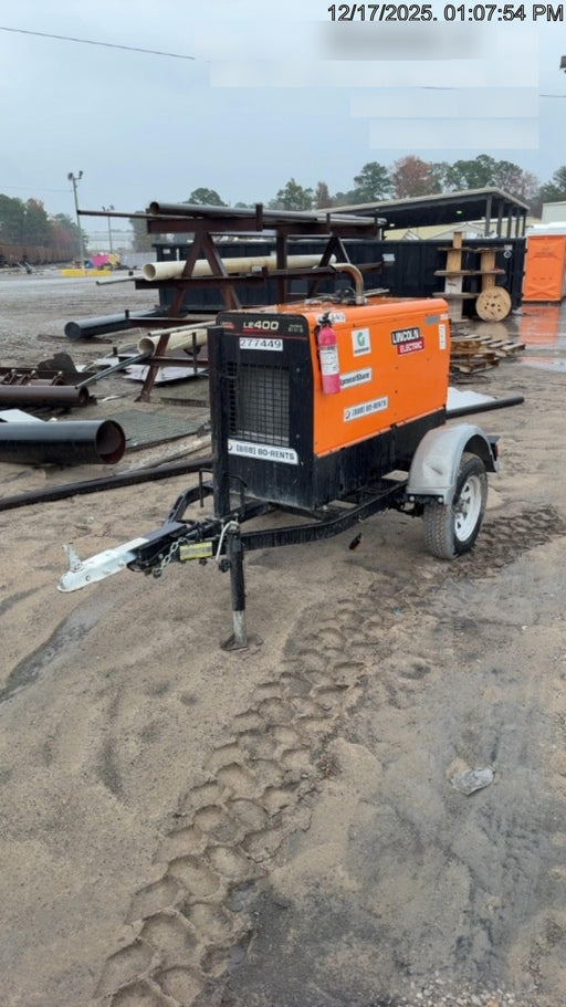 2022 Lincoln Electric LE400 Kubota V1505, Trlr, Cable Rack, Light Kit, ES Decals, T3